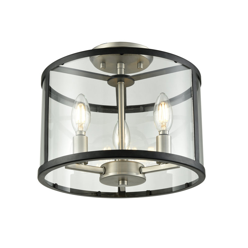 Cornalin Glass Semi Flush Mount
