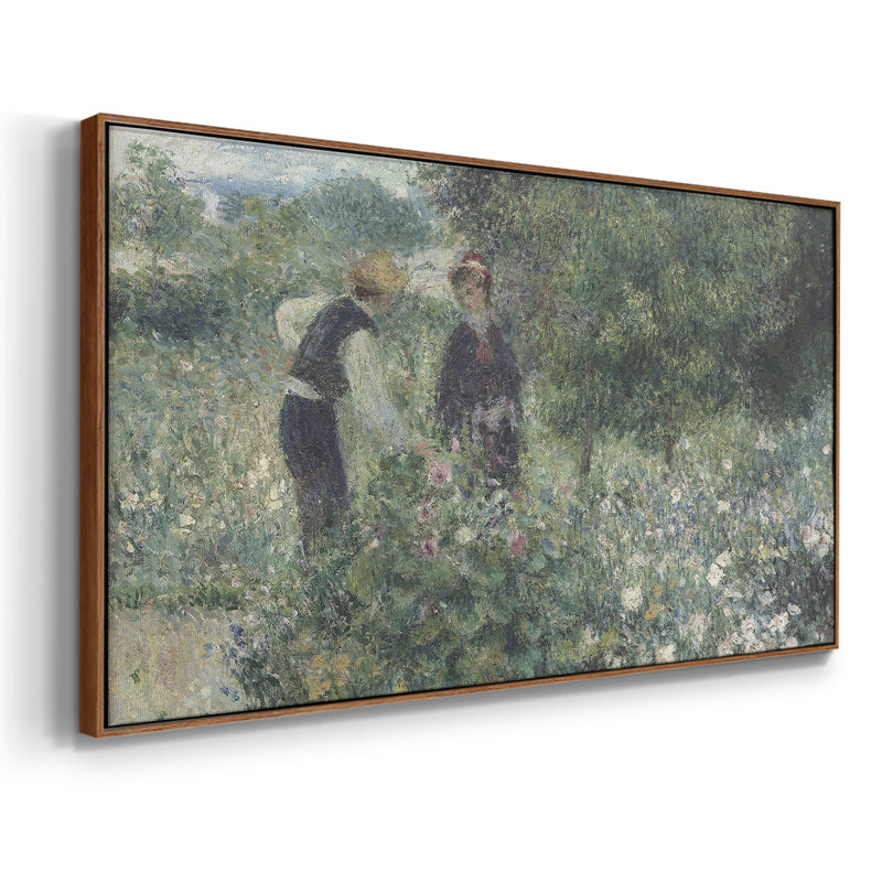 Botanical Series-CDLV III - Toile tendue avec châssis encadré - Prêt à être accroché, H 17 po x l 33 po, Noyer