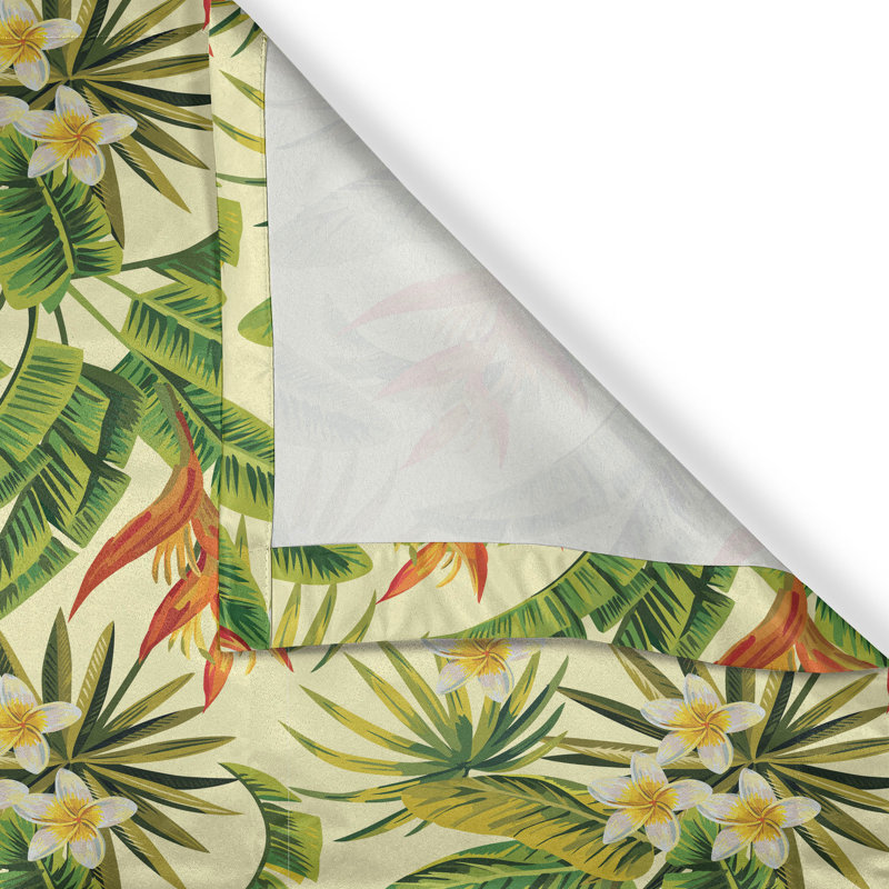 Polyester Semi Sheer Curtain/Drape Pair