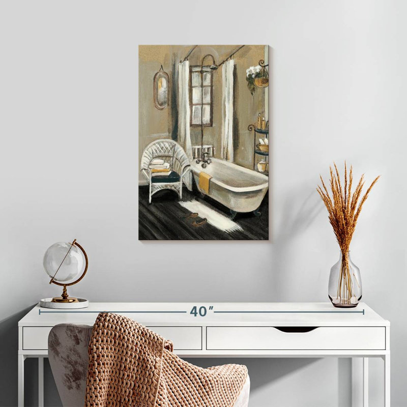 Lilie French Bath II Black, 24" H x 16" W