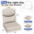 Outdoor Seat & Back Cushion Set, Olefin Fabric Anti-UV Replacement Cushions for Patio Furniture, Available in Beige and Blue-1827654986-1826952649