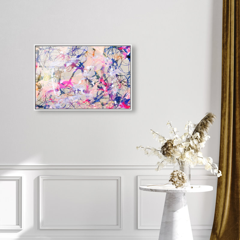 Jungle Walk Canvas Abstract Print by Oliver Gal, Black Frame, 15 x 10, 11"H x 16"W, Acrylic Glass