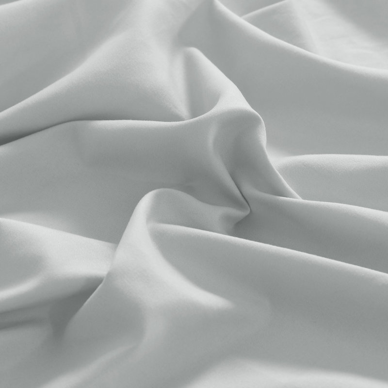 Light Gray Full Deep Pocket Microfiber Fitted Sheet