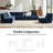 Jacinto 118.5" W Modern Sectional Sofa-694226654
