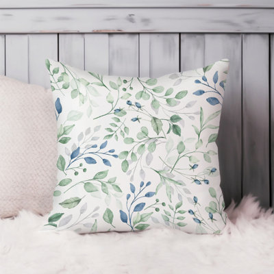 Botanical Plants Pattern I Leaves Pillow Cover
