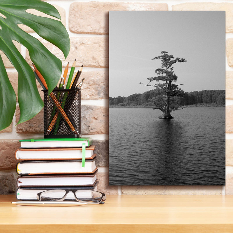«Riverscape 1» par Alicia Ludwig, art mural sur toile, H 18 po x l 12 po x P 0,75 po