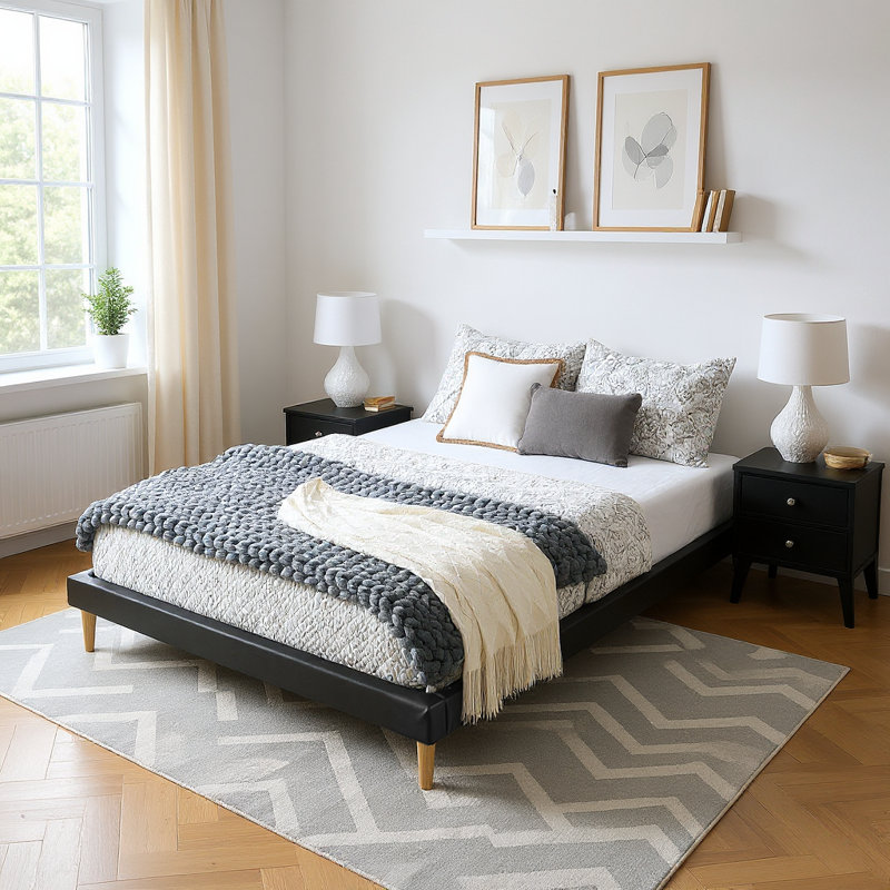 Upholstered Platform Bed