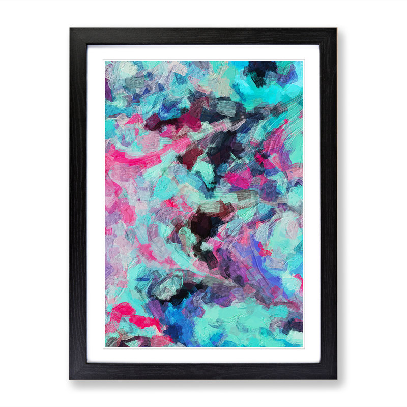 View Of A Storm - Print, Black Picture Frame, White, 66cm H x 48cm W