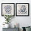 Indigo floral sur lin III - ensemble de 2 impressions d'art encadrées-2067258840-2067258841-2137722501