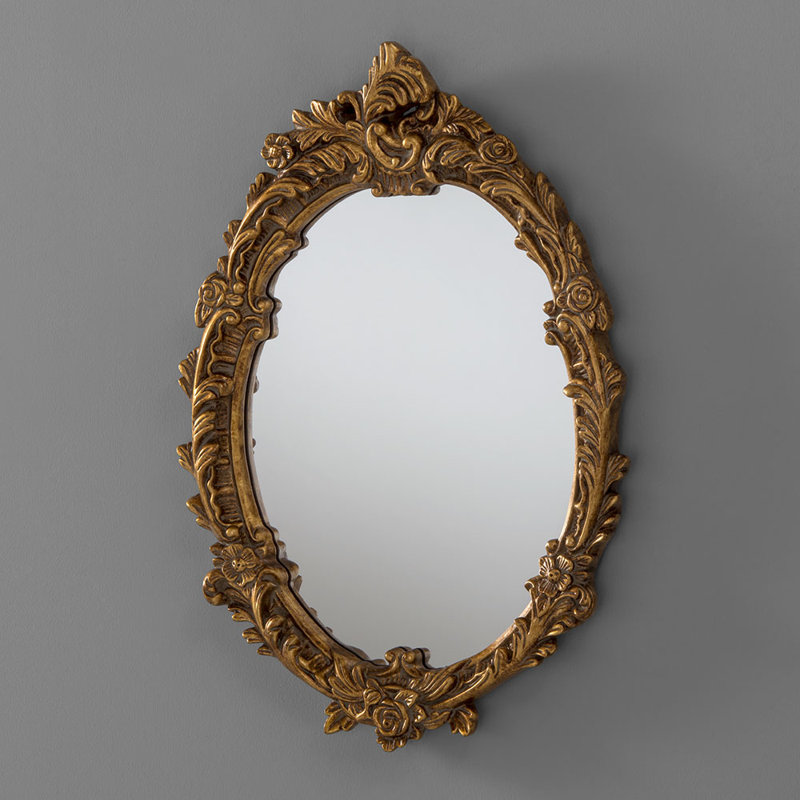 Baylor Flat Mirror, Gold