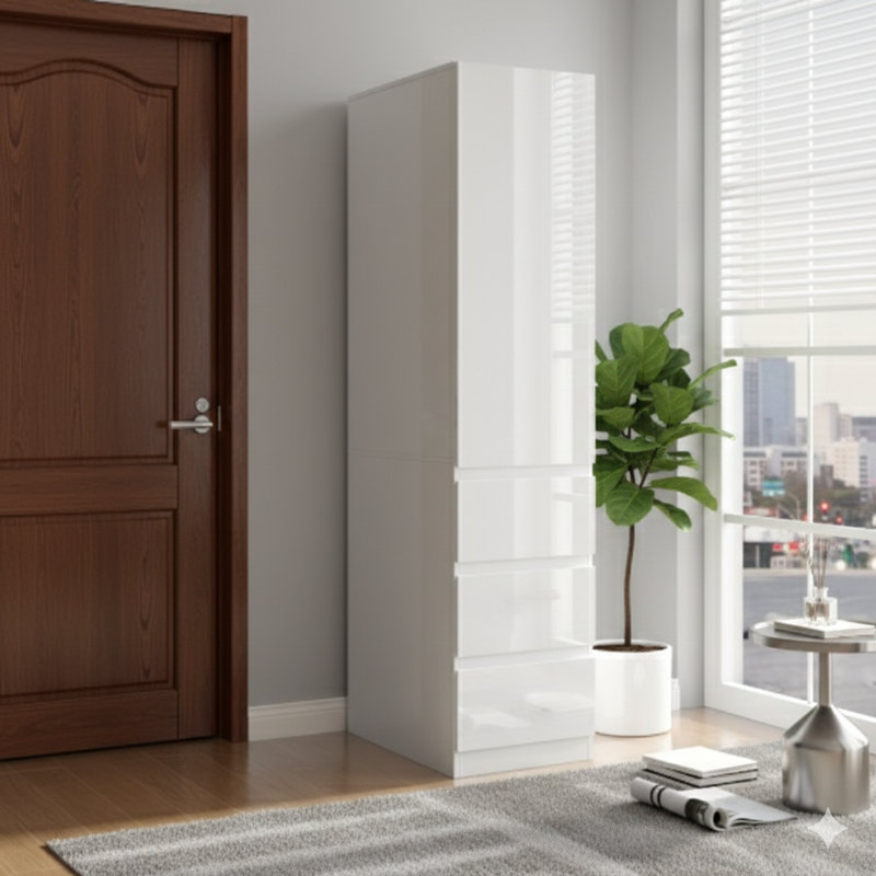 Armoire de rangement pour garde-manger, garde-manger équipée de portes, de tablettes et de tiroirs
