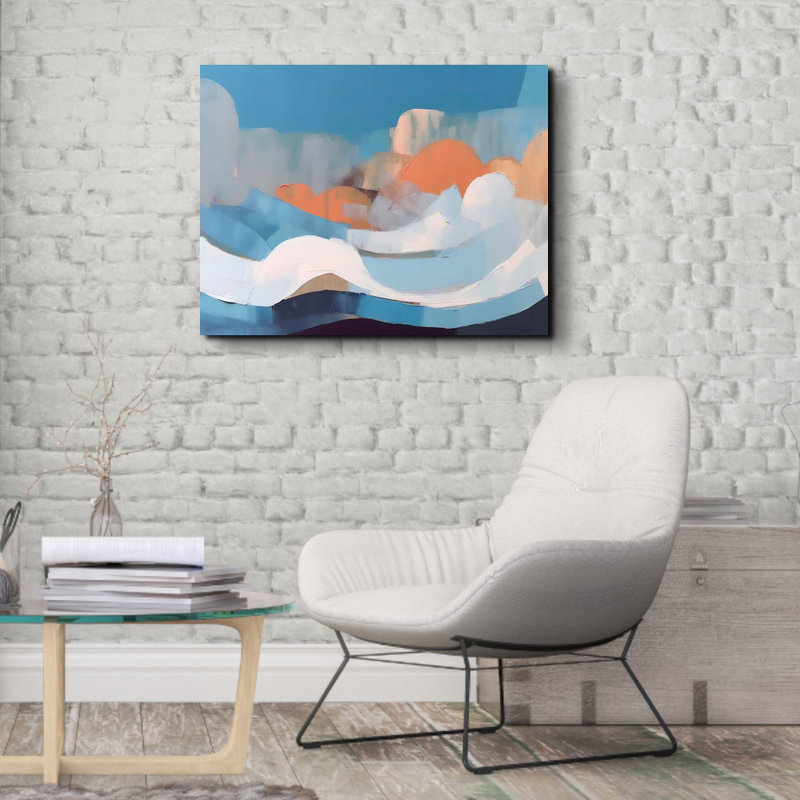 "Paysage 4" sur toile, H 20 po x l 24 po