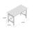 Solid Wood Writing Desk with Built-In Electrical Outlet-1081784361