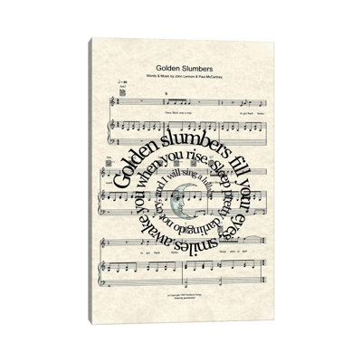 Golden Slumbers - Blue Moon 1 Piece Wall Art on Canvas