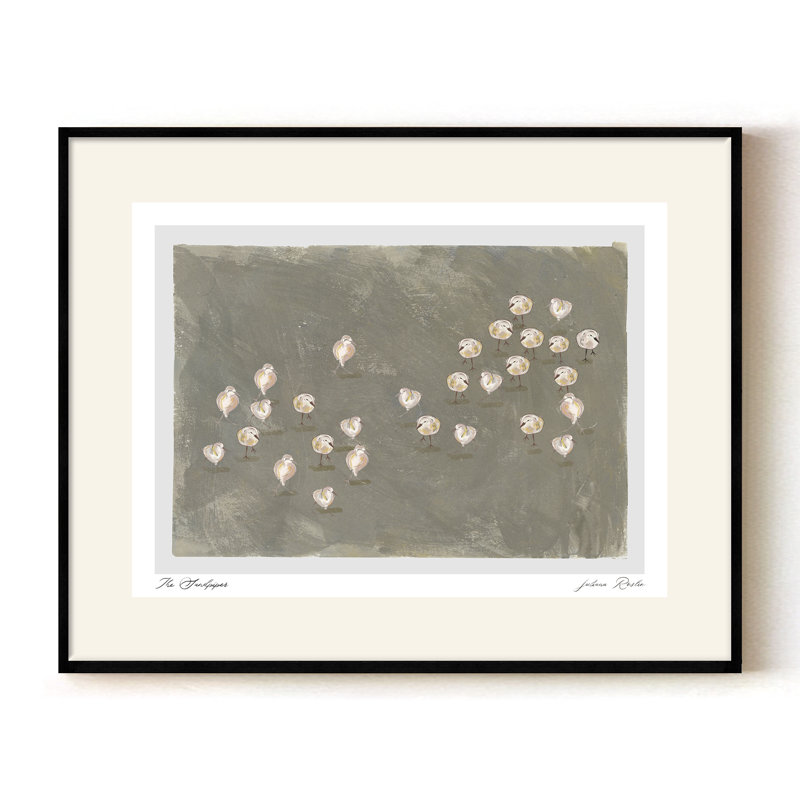 The Sandpipers, Black, 36" H x  48" W