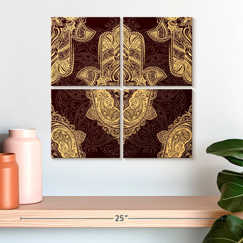 Kerrick Hamsa Symbol Pattern, 18" H x 18" W