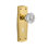 Prairie Clear Interior Mortise Door Knob with Rectangle Rosette