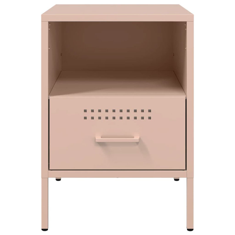 Armoire de chevet vidaXL, Rose