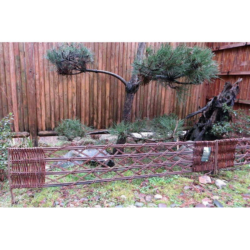 Bordure de pelouse tissée H 16 po x l 4 pi