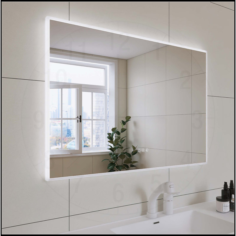 Miroir de salle de bain élégant et fonctionnel à DEL avec caractéristiques avancées