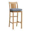 Croquet 24.5" Patio Bar Stool with Cushion-2129069239-2129069838-2129122555