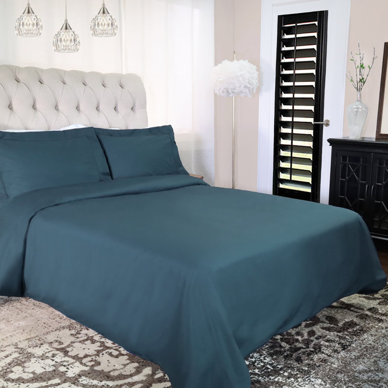 Ensemble de housse réversible pour couette, Double / Grand, Bleu marine