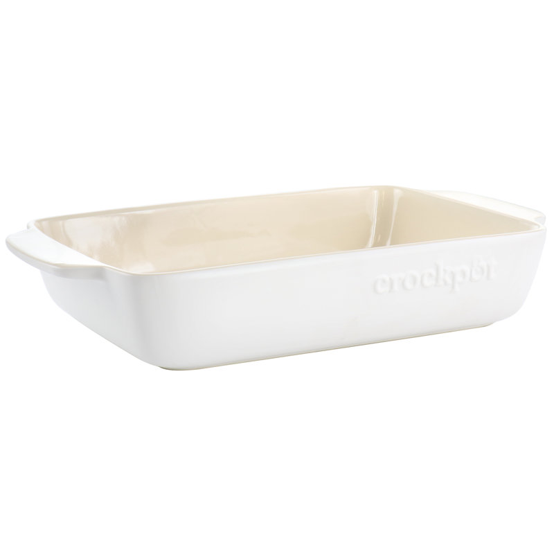 Plat de cuisson rectangulaire en grès 4 pintes