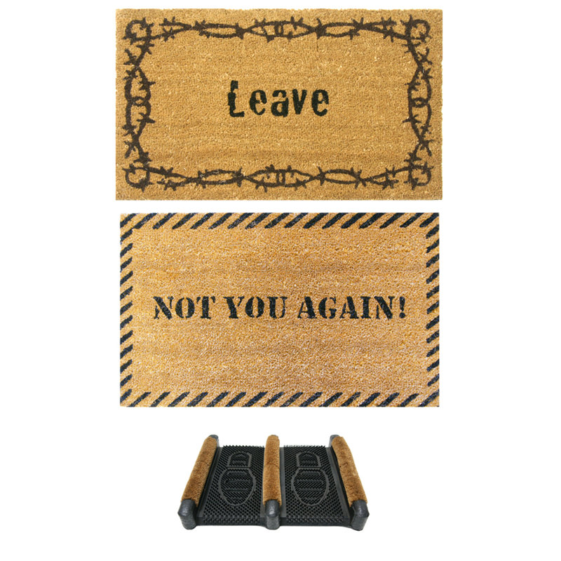 Tapis de porte d’extérieur amusant