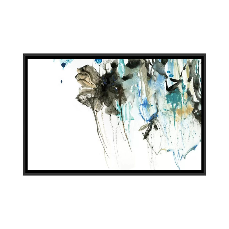 « water splash i », impression sur toile, H 18 po x l 26 po x P 1,5 po, Toile avec cadre noir