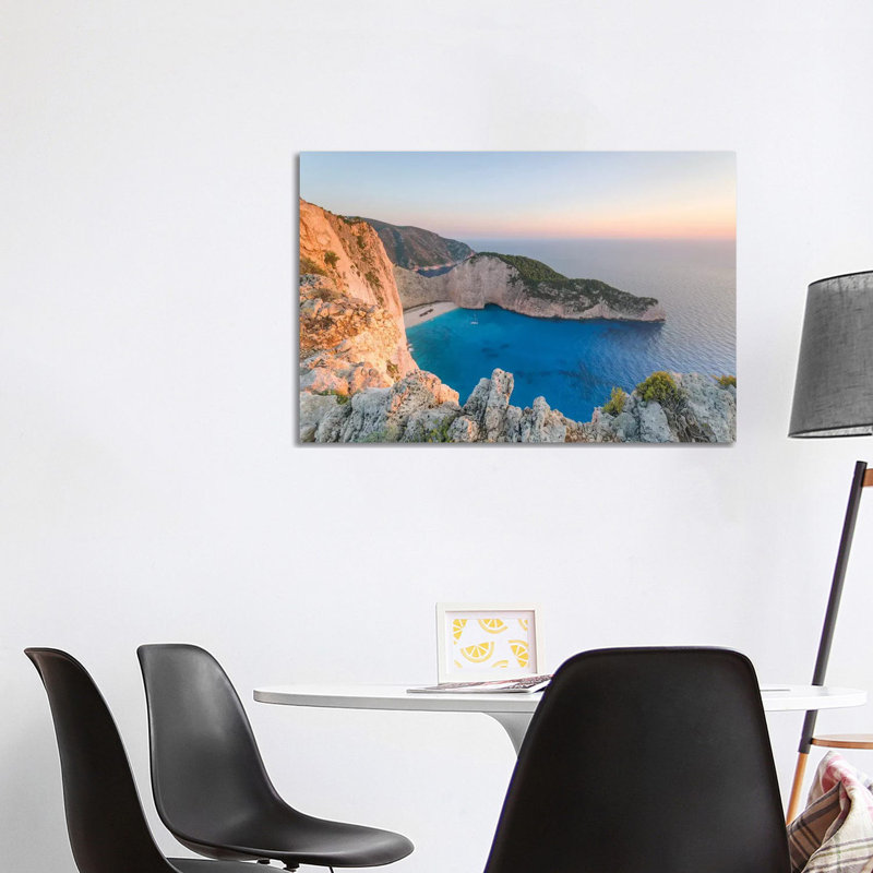 Navagio Shipwreck Beach, Zante, Greece by Matteo Colombo - Wrapped Canvas Print, 101.6 cm H x 66.04 cm W x 1.91 cm D