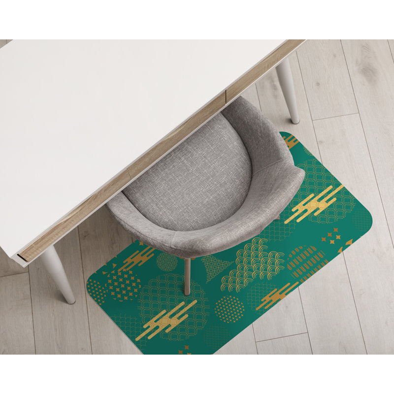 Nashawn Hard Floor Rectangular Chair Mat, 90 x 120cm