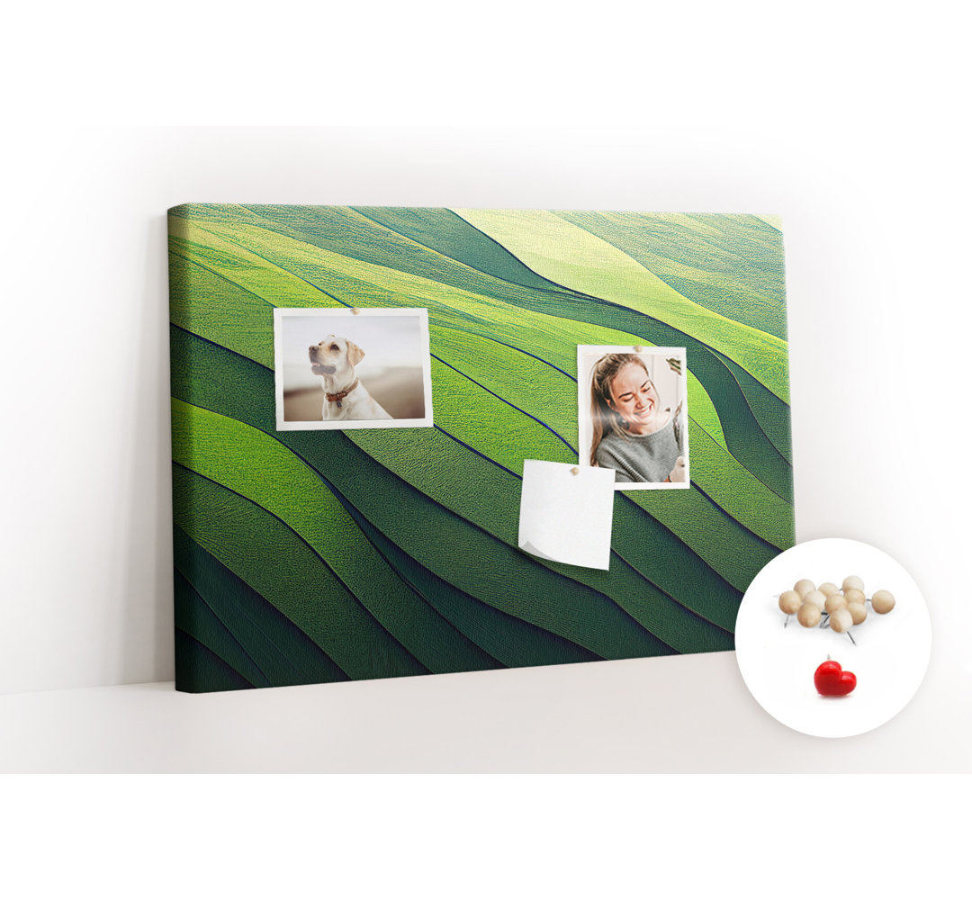 Wall Mounted bulletin board print decorative wall pin board for wall decorative corkboard Field abstraction