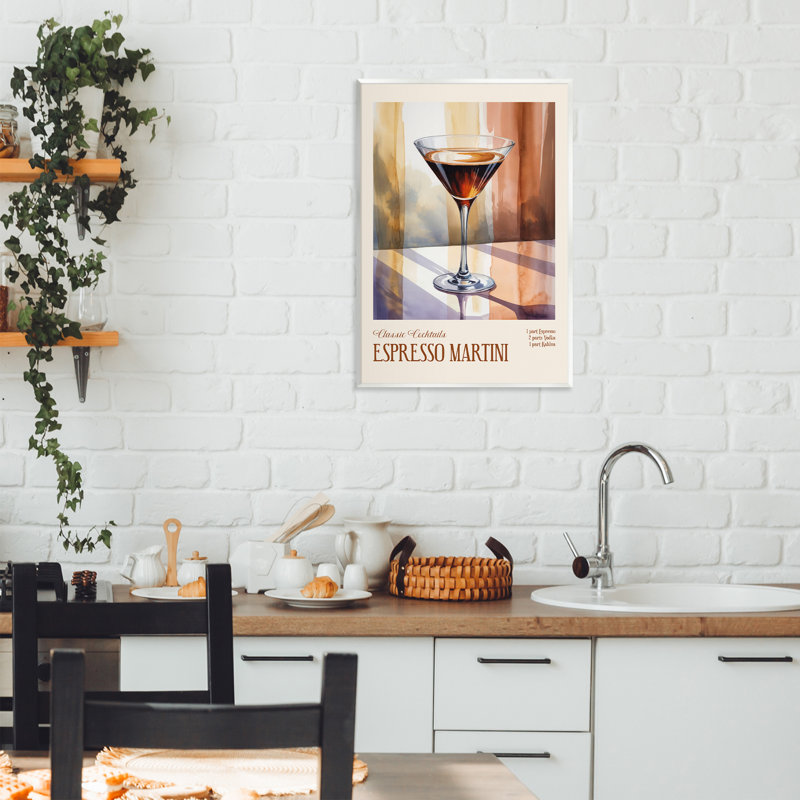 Plaque murale espresso Martini Sun Reflection, design par Andreas Magnusson, H 19 po x l 13 po