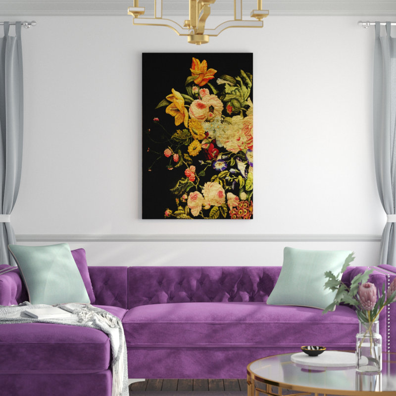 Lustr Baroque Diptych I by Naomi McCavitt - Wrapped Canvas Graphic Art Print, 122cm H x 81cm W, Wrapped Canvas