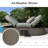 55.3" Rattan Wicker Outdoor Patio Daybed-362478092