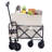 Collapsible Foldable Wagon Cart with strapping system, Beach Wagon Utility Cart Utility Wagon Grocery Cart for Camping Shopping Sports Gardeing Fishing Supports 225lbs All-Terrain Wheels-106491693