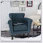 Luxueux fauteuil club rembourré au design élégant et aux sièges confortables, parfait pour les salons et les chambres modernes.