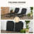 Folding Chaise Lounge Pool Chairs, Outdoor Sun Tanning Chairs With 5-Level Reclining Back-1625064073