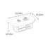 Table basse moderne ovale en bois avec 2 tiroirs-728827377