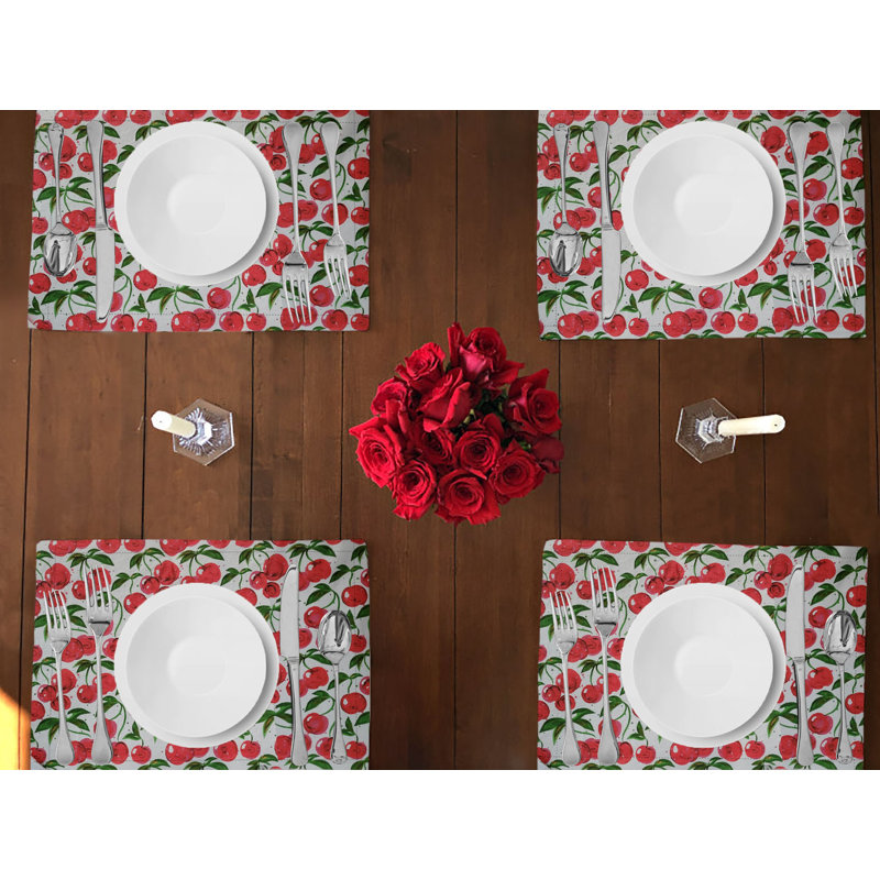 Hallettsville Cherries Dining Linen Set