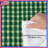 Green White Plaid Pattern Comforter-128700131