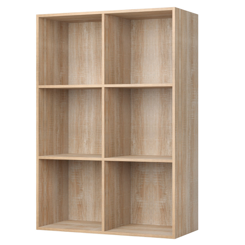 Erofteiu 97cm H x 65.5cm W Bookcase, Oak