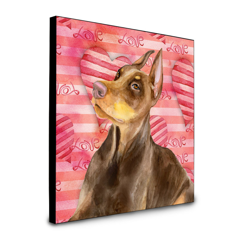 Panneau mural d’art Durflinger, Doberman