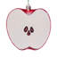 Ornement en forme de pomme de 4 po. Chaque sac comprend six ornements.
