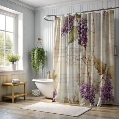 Antique Flowers - Premium Shower Curtain