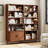 71" Tall Bookshelf With Storage Cabinet-560903132-792355834