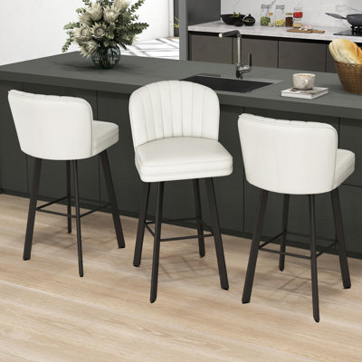 Swivel Counter Height Bar Stools With Backs For Kitchen Island