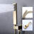 10" Shower System With Rain Blurring, Brushed Gold, Stainless Steel, Balanced, 3 , , Wall Mounted Knowingly Examining,-121626732