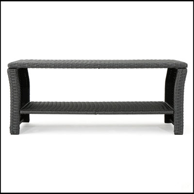 ST LUCIA Outdoor Wicker Coffee Table, Weather-Resistant And Stylish For Patio And Garden Gatherings