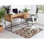 Tapis intérieur / extérieur rectangulaire en polyester tissé à la machine-1561246215